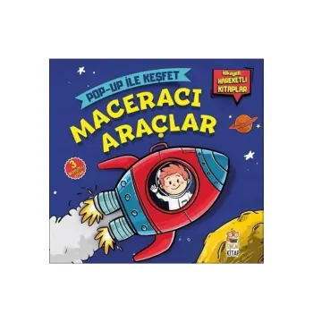 Maceracı Araçlar Pop-Up ile Keşfet | Hikâyeli Hareketli Araçlar Kitabı 0-3 Yaş