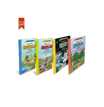 Ne Sorsan Bilir Minik Seti - İlk Uzay / Bitkiler / Hayvanlar / Araçlar Kitabım