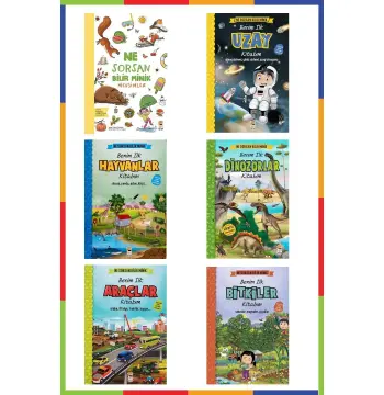 Ne Sorsan Bilir Minik Seti - İlk Uzay / Bitkiler / Hayvanlar / Araçlar / Mevsimler / Dinozorlar Kita