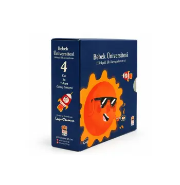 Bebek Üniversitesi 4'lü Bilim ve Doğa Seti | 0-3 Yaş Eğitici Karton Kitap