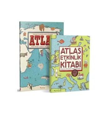 Atlas Set (2 Kitap Takım) - Aleksandra Mizielinska & Daniel Mizielinski Kitabı