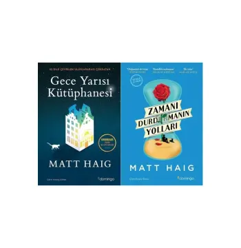 Gece Yarısı Kütüphanesi + Zamanı Durudurmanın Yolları Matt Haig 2 Kitap Set