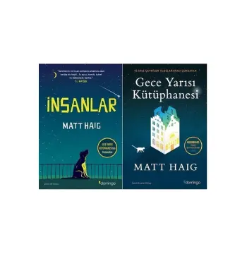 Insanlar + Gece Yarısı Kütüphanesi / Matt Haig 2 Kitap Set